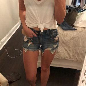 American eagle jean shorts